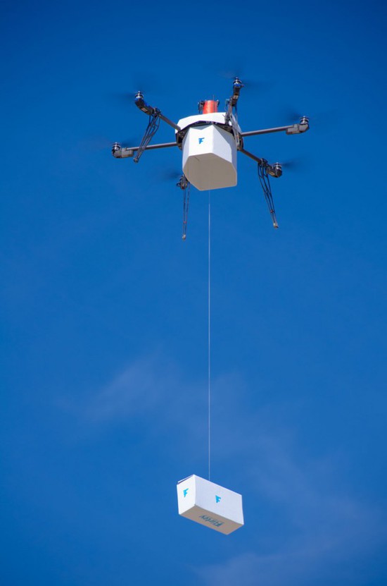 美国第一个合法无人机送快递业务开始了